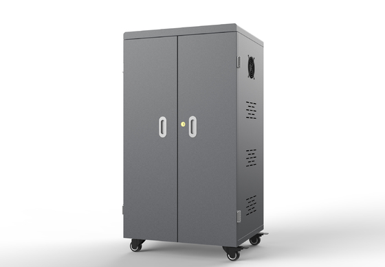 64 Ports USB Charging Cart Smart Charging Cabinet Galvanized Sheet Material