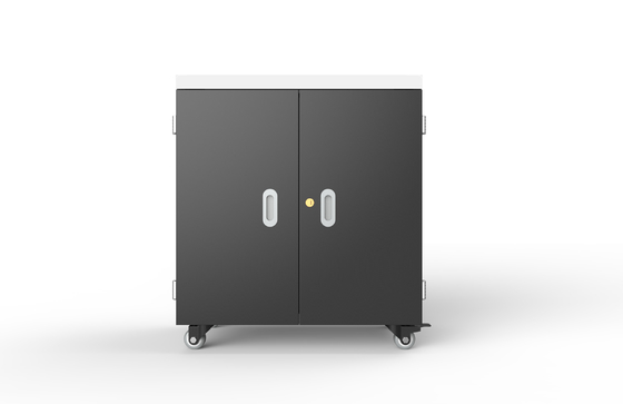 36 USB Ports Ipad Charging Cabinet Charging Cart With LED Lights