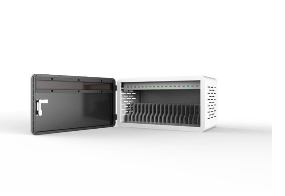 完全に組み立てられたミニサイズUSBiPad充電キャビネット 8Sセキュリティ保護システムと18ポート