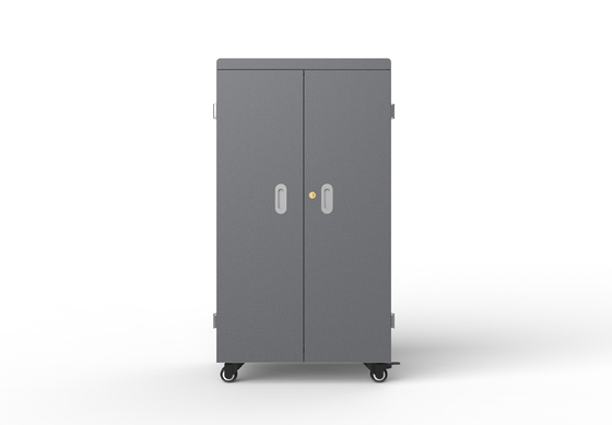 64 Ports USB Charging Cart Smart Charging Cabinet Galvanized Sheet Material