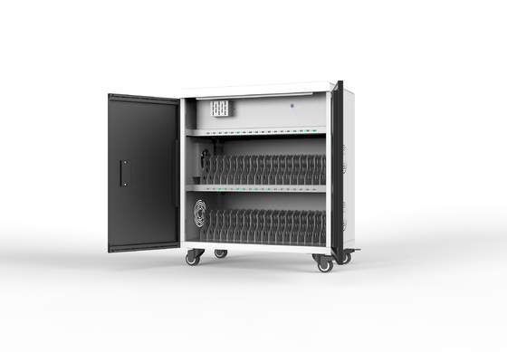 36 USB Ports Ipad Charging Cabinet Charging Cart With LED Lights