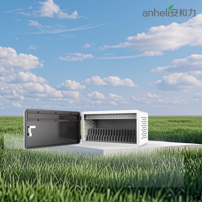 18ポートUSB iPad充電キャビネット、8Sセキュリティシステム搭載