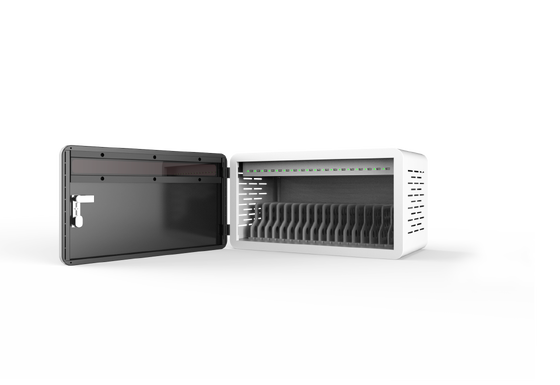 18スロットUSB充電キャビネット、8Sセキュリティ保護システムおよび亜鉛メッキ鋼板製