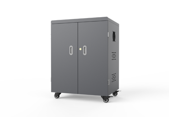 54 USB Ports iPad Charging Trolley with 8S Security Protection and Galvanized Sheet Construction